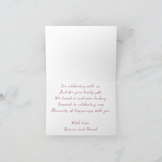 タイル地中海のサンキューカード サンキューカード (内部)