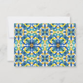 タイル地中海のパターパーソナライズされたン ノートカード (裏面)