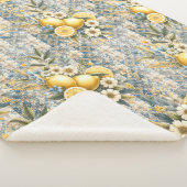 タイル地中海のフラワーイタリアンポジターノレモン シェルパブランケット (3/4)