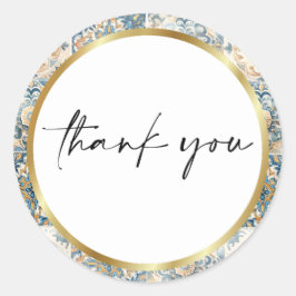 タイル地中海のフラワーイタリアンポジターノレモン ラウンドシール