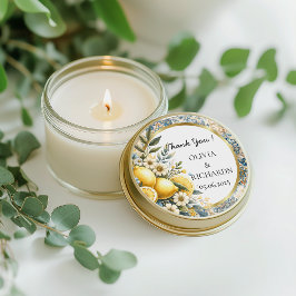 タイル地中海のフラワーイタリアンポジターノレモン ラウンドシール