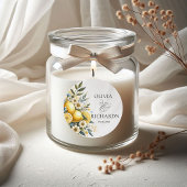 タイル地中海のフラワーイタリアンポジターノレモン ラウンドシール