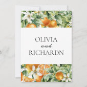 タイル地中海のフラワーイタリアンポジターノレモン 招待状 (裏面)