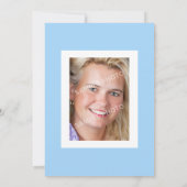 タイル地中海のフレーム30th誕生日フォトパーティー 招待状 (裏面)