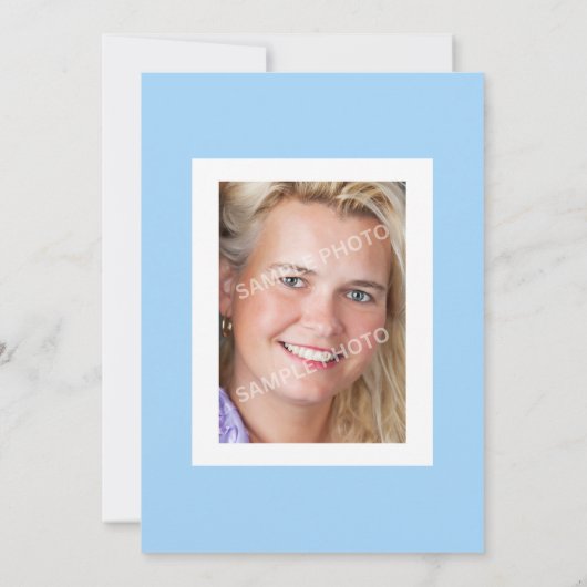 タイル地中海のフレーム30th誕生日フォトパーティー 招待状 (裏面)