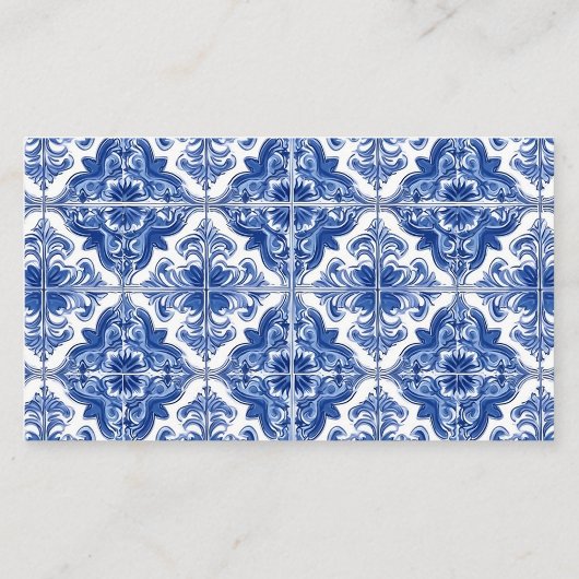 タイル地中海のレモンおむつラッフル エンクロージャーカード