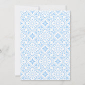 タイル地中海のレモンブライダルシャワー招待 招待状 (裏面)