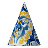 タイル地中海のレモン25誕生日 パーティーハット (左)