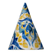 タイル地中海のレモン25誕生日 パーティーハット (右)