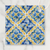 タイル地中海のレモン25誕生日 フェイバータグ (裏面)