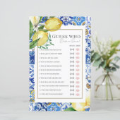 タイル地中海の柑橘系ブライダルシャワー推測する人 (スタンド正面)