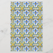 タイル地中海の柑橘系ブライダルシャワー推測する人 (裏面)