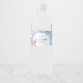 タイル地中海の模様 ペットボトルラベル (正面)