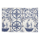 タイル地中海の航海のパターン 枕カバー (裏面-左)