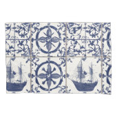 タイル地中海の航海のパターン 枕カバー (正面左)