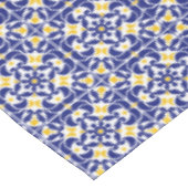 タイル地中海の青と黄色のパターン テーブルクロス (アングル)