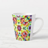 タイル地中海の、アルコールインクタイル、マジョリカ カフェラテマグ (右)