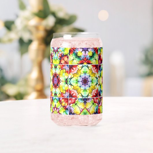 タイル地中海の、アルコールインクタイル、マジョリカ ガラス缶 (インサイチュ (ウェディング))