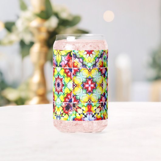 タイル地中海の、アルコールインクタイル、マジョリカ ガラス缶 (インサイチュ (ウェディング))