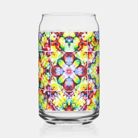 タイル地中海の、アルコールインクタイル、マジョリカ ガラス缶 (左)