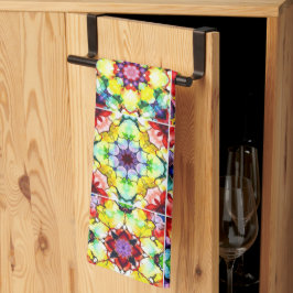 タイル地中海の、アルコールインクタイル、マジョリカ キッチンタオル