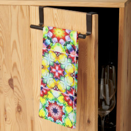 タイル地中海の、アルコールインクタイル、マジョリカ キッチンタオル