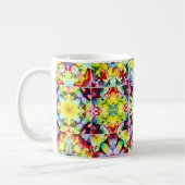 タイル地中海の、アルコールインクタイル、マジョリカ コーヒーマグカップ (左)