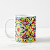 タイル地中海の、アルコールインクタイル、マジョリカ コーヒーマグカップ (左)