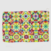 タイル地中海の、アルコールインクタイル、マジョリカ ゴルフタオル (横)