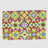 タイル地中海の、アルコールインクタイル、マジョリカ ゴルフタオル (横)