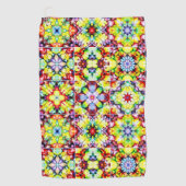 タイル地中海の、アルコールインクタイル、マジョリカ ゴルフタオル (正面)