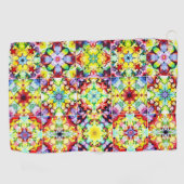 タイル地中海の、アルコールインクタイル、マジョリカ ゴルフタオル (横)