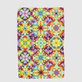 タイル地中海の、アルコールインクタイル、マジョリカ ゴルフタオル (正面)