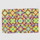 タイル地中海の、アルコールインクタイル、マジョリカ ゴルフタオル (横)