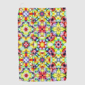 タイル地中海の、アルコールインクタイル、マジョリカ ゴルフタオル (正面)