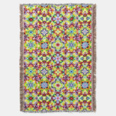 タイル地中海の、アルコールインクタイル、マジョリカ スローブランケット (正面縦)