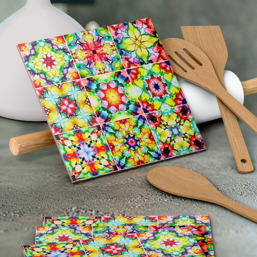 タイル地中海の、アルコールインクタイル、マジョリカ タイル