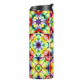 タイル地中海の、アルコールインクタイル、マジョリカ タンブラー (回転左)