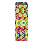 タイル地中海の、アルコールインクタイル、マジョリカ タンブラー (裏面)