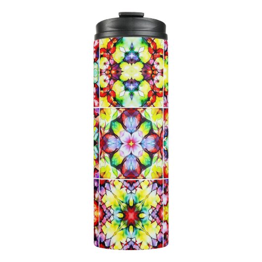 タイル地中海の、アルコールインクタイル、マジョリカ タンブラー (正面)