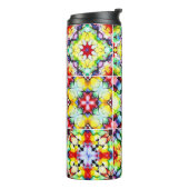 タイル地中海の、アルコールインクタイル、マジョリカ タンブラー (回転左)