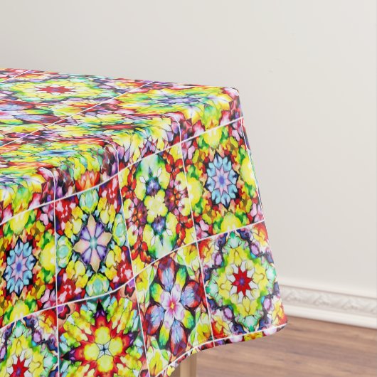 タイル地中海の、アルコールインクタイル、マジョリカ テーブルクロス (インサイチュ)