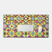 タイル地中海の、アルコールインクタイル、マジョリカ デスクマット (キーボード&マウス)