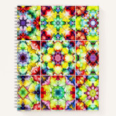 タイル地中海の、アルコールインクタイル、マジョリカ ノートブック (正面)