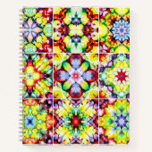 タイル地中海の、アルコールインクタイル、マジョリカ ノートブック (正面)