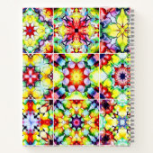 タイル地中海の、アルコールインクタイル、マジョリカ ノートブック (裏面)