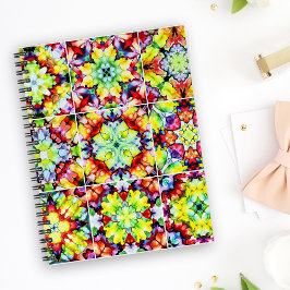 タイル地中海の、アルコールインクタイル、マジョリカ ノートブック