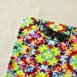 タイル地中海の、アルコールインクタイル、マジョリカ ビーチタオル