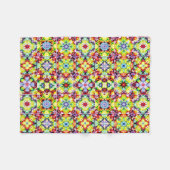 タイル地中海の、アルコールインクタイル、マジョリカ フリースブランケット (正面(横))