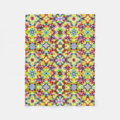 タイル地中海の、アルコールインクタイル、マジョリカ フリースブランケット (正面)